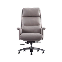 Chaise de bureau de direction haut de gamme, moderne, en cuir PU noir et jaune clair, pour PDG et cadres