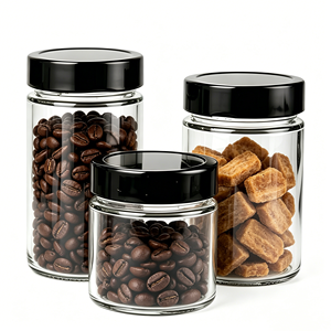 Juego de Recipientes de Vidrio para Almacenamiento de Alimentos <span class=keywords><strong>con</strong></span> Tapas Herméticas de Rosca, Recipientes Apilables para Cocina y Despensa - Product Image 2