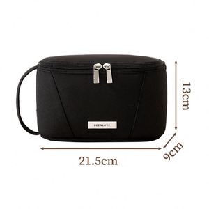 Bolsa de Maquillaje Portátil de Viaje con Logotipo Personalizado, Bolsa de Cosméticos con Abertura Grande y Cierre de Cremallera - Product Image 4