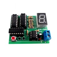 Kit de contador decimal - Circuito electrónico sencillo para enseñanza y pruebas, producción electrónica DIY, piezas de repuesto