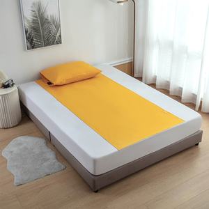 Drap de lit double respirant et doux, anti-statique, anti-âge, antibactérien, avec logo personnalisé, design moderne uni ou à rayures, pour mise à la terre - Product Image 1