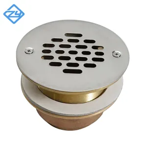 Round Rough Brass Urinal Strainer Stainless Steel Grate Urinal Drain Bathroom Shower Floor Drains