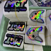 Autocollants holographiques en nickel personnalisés OEM, imperméables, réutilisables, résistants à la chaleur, étiquettes d'emballage transparentes