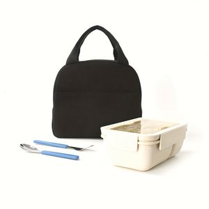 Sac à déjeuner réutilisable en velours côtelé léger et uni pour femme - Collection Sweet - Product Image 2