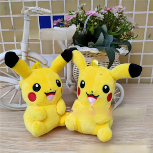 Peluche Pokémon Pikachu mignonne et douce de 4 pouces, porte-clés en peluche Kawaii, jouet en peluche de dessin animé, pendentif pour <span class=keywords><strong>cartable</strong></span> et sac à dos - Product Image 4