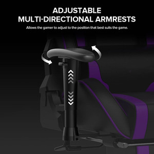 Silla <span class=keywords><strong>de</strong></span> Oficina Ergonómica y Transpirable con Respaldo Alto Ajustable, Masaje Gravedad Cero, para Videojuegos, con Giro <span class=keywords><strong>de</strong></span> 360 Grados °   Ruedas Giratorias Suaves - Product Image 4