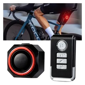 Waterproof IP65 Vehicle Security Alarm LED Bike Tail Light USB Rechargeable Rear Lamp Seatpost Mounted For Bicycle Tail Light