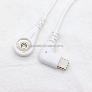 TYP E.C Codo macho de 90 grados a 4,0 Clip Cable de terapia de ECG hembra 0,5 M de longitud - Product Image 4