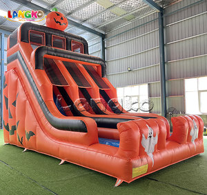 Trượt Nước Hai Làn Thương Mại 20 Ft Trượt Bể Bơi Bơm Hơi Bộ Trượt Nước Hai Làn Đường 20 Ft - Product Image 4