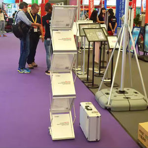 Vitrin rafı gazete ve dergi kataloğu sergileri için alüminyum alaşım katlanır resimli kitap gelişmiş iniş promosyon raf - Product Image 3