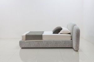Modern Minimalist Wide Upholstered <strong>Bed</strong> | Extra Wide <strong>Platform</strong> <strong>Bed</strong> <strong>Frame</strong> for Master Bedroom | High-End Custom OEM Manufacturer - Product Image 4