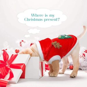 Noel ren geyiği köpek kostüm kırmızı beyaz şenlikli hayvan giysileri boynuzları ile tatil Cosplay giyim - Product Image 6