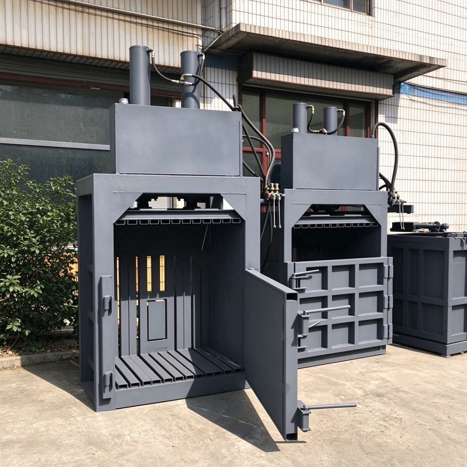 Heavy Duty Vertical Hydraulic Baling Press with Double Cylinders for ...