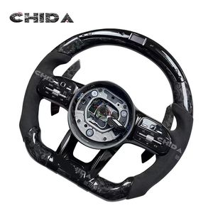 Volant en carbone forgé pour <span class=keywords><strong>Mercedes</strong></span>-<span class=keywords><strong>Benz</strong></span> 809 W205 W221 <span class=keywords><strong>GLE</strong></span> W166 C292 W463 W447 Classe A-B-C-<span class=keywords><strong>E</strong></span> GLA - Product Image 3