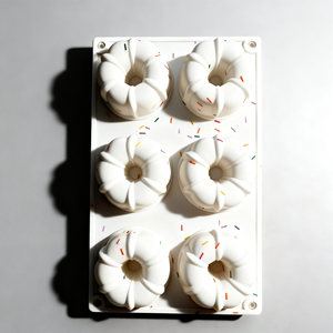 Molde de Silicona para Pastel de Mousse con Forma de Calabaza de Grado Alimenticio, 6 Cavidades, Molde para Hornear Postres Franceses para Pastelería, Chocolate y Helado - Product Image 3