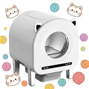 Private Label Smart Litter <b>Box</b> Litière Automatique Tofu Litter Compatible Eco Friendly ABS Material - Product Image 1