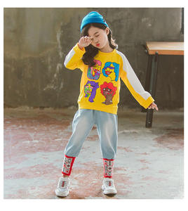 Vêtements pour enfants en gros : Nouveaux modèles tendance pour filles, jeans, t-shirts de marque en bambou avec broderie manuelle intégrale - Product Image 4