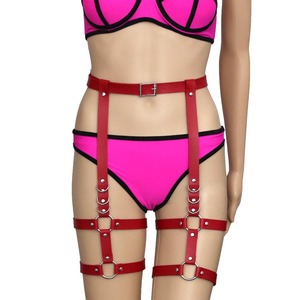 Chaîne de corps en cuir punk sexy, bondage BDSM, ceinture porte-jarretelles en cuir pour <span class=keywords><strong>jeu</strong></span> de bondage fétiche - Product Image 3