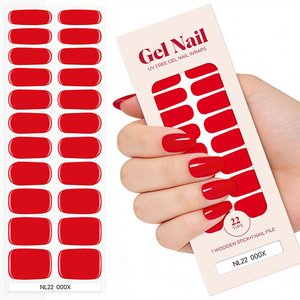 Nuovo Design in Vendita: Adesivi per Unghie in Gel HuiZI <span class=keywords><strong>Senza</strong></span> Lampada UV, 20 Strisce, Smalto in Gel <span class=keywords><strong>Senza</strong></span> Lampada UV - Product Image 1