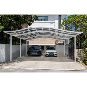 Cochera Moderna de Aluminio, Kit de Instalación Modular Fácil, Configuración de Doble Plazo para Estacionamiento en Exteriores, Jardín, Hogar y <span class=keywords><strong>Garaje</strong></span> - Product Image 4
