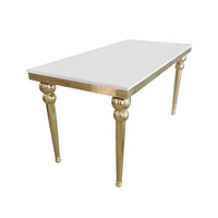 Chaises de mariage et tables ovales de réception de luxe pour cuisine extérieure moderne Mr & Mme