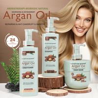 Masque capillaire hydratant à l'huile d'argan du Maroc masque OEM de spa de salon brillant à l'or liquide pour le soin des cheveux