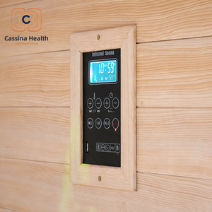 Sauna extérieur <span class=keywords><strong>Cassina</strong></span> Health Black Cube en bois de pruche massif, sauna moderne pour jardin, directement de l'usine - Product Image 4