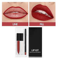 Kit de maquillage pour les lèvres, crayon à lèvres, rouge à lèvres, cosmétiques, marque privée, longue durée, vente en gros, imperméable, personnalisé, brillant, minéral, écologique