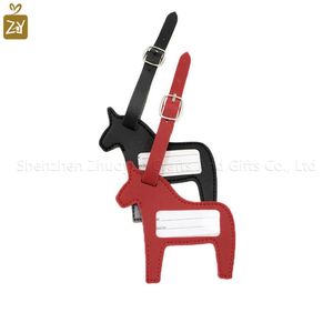Cute <b>Suitcase</b> Identifiers Horse Shaped Luggage Tags with Strap Travel Tags with <b>Label</b> Card - Product Image 2