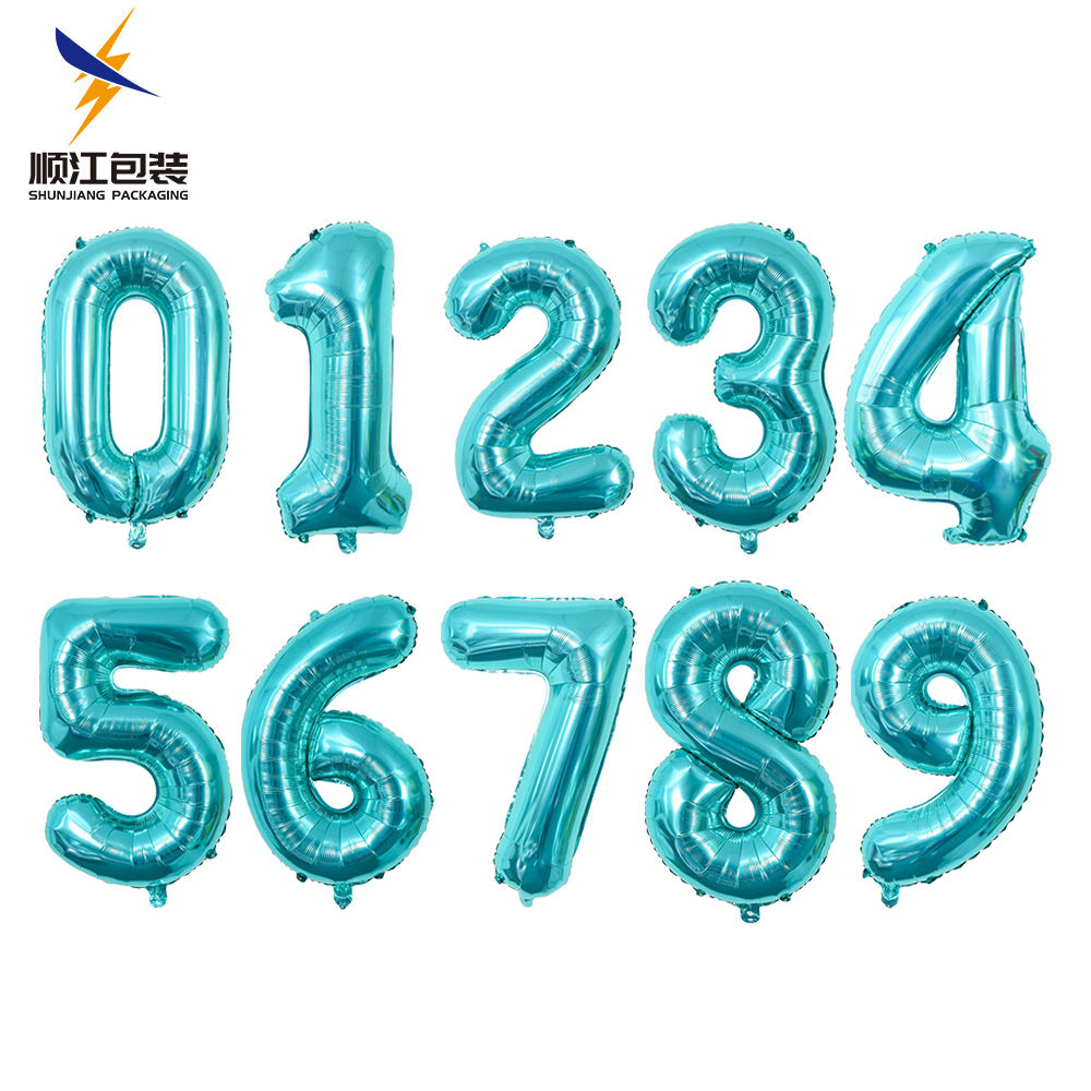 Wholesale 40 Inch Aluminum Foil Number Balloons Party Balloon Set with Number Balloons Best Party Accessories Supplier
