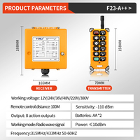 Télécommande personnalisée F23-A++ pour grue industrielle, télécommande spéciale pour grue, télécommande AC 220V 380V 36V DC 12V 24V