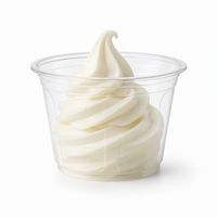 Gobelet à glace en plastique PET jetable transparent de 98 ml pour pudding, gelée et yaourt, vente en gros transfrontalière