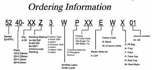 Conector FPC Rango de 5240 Contacto lateral superior Tipo extraíble SMT Paso de 0,5mm 10 pines Macho VGA 40 pines Gpio Header Hembra LCP - Product Image 3