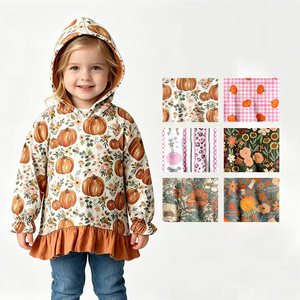 Pre-venta Sudadera con Capucha de Manga Larga para Niñas con Estampado Floral, Ropa de Moda Nueva de Boutique, Venta al por Mayor de Fábrica de Ropa Infantil para Otoño - Product Image 2