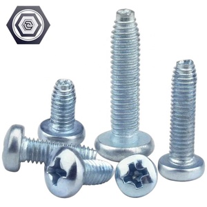 OEM acero al carbono azul Zinc autoblocante tornillo autorroscante M3M4M5M6 cabeza plana rosca Triangular endurecido Cruz empotrada métrica - Product Image 4