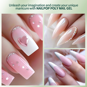 เนลป๊อป HEMA&TPO/ฟรี 6 สี คริสตัล โพลี เจลทาเล็บ เจลขัดเงา ต่อเล็บ ยูวี/แอลอีดี สำหรับใช้ที่บ้านและร้านเสริมสวย 1 ชิ้น - Product Image 6