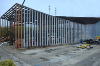 Estructura de acero ligera prefabricada para gimnasio de gran envergadura