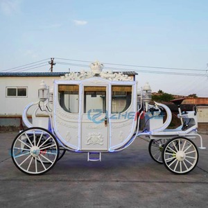 Carroza Cenicienta blanca de lujo personalizable, directamente de fábrica, autobús turístico eléctrico de lujo con luces LED - Product Image 4