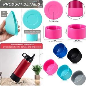 Protège-bouteille en silicone personnalisé par le fabricant – Housse de protection en silicone pour bouteille - Product Image 2