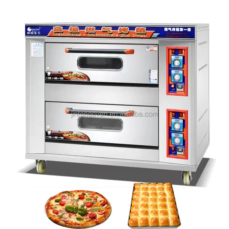 Forno elétrico sem fumaça para pizza, torradeira de padaria, 1 deck, 3 decks, máquina de forno de pão