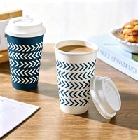 Gobelets à café en papier à paroi simple, biodégradables, compostables, écologiques, à bord lisse, durables, pour boissons chaudes et froides, à emporter
