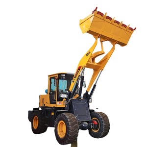 Chargeuse sur pneus à moteur diesel jaune pour travaux de terrassement et manutention de matériaux - Product Image 5