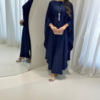 Abaya pour femmes, robe musulmane 2022, Abaya noire de Dubaï, robe maxi en gros, robe musulmane de Dubaï