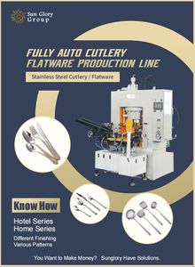 خط إنتاج أدوات المائدة المعدنية شبه الأوتوماتيكي من Sun Glory لماكينة تصنيع أدوات المائدة المصنوعة من الفولاذ المقاوم للصدأ - Product Image 5
