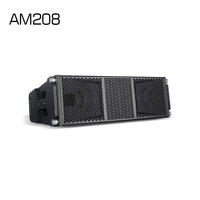 Speaker Line Array Pasif AM208 Dual 8 Inch 600W Output Tinggi Modul PA untuk Sistem Suara Live Panggung Tur Stadion