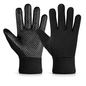 Gants complets verts antidérapants en polyester unisexe pour l'extérieur toutes saisons compatibles écran tactile - Product Image 2
