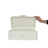 Fabricants Réfrigérateur de cuisine Grande poubelle à pain rectangulaire Boîte à pain en métal avec couvercles