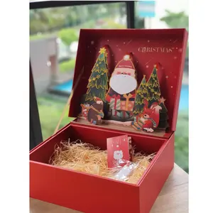 사용자 정의 어린이 장난감 크리스마스 장식 의류 선물 포장 종이 우편물 상자 로고 3d 선물 상자
