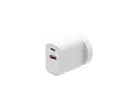 Adaptateur mural de charge rapide GaN USB-A type-c OCP/OVP protégé QC3.0/PD 20W puissance de sortie pour le jour du chargeur de téléphone UK-EU-US