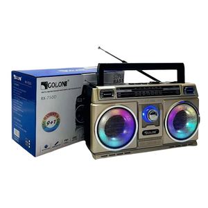 PRECIO DE MAYOREO Radio Portátil Recargable DC 2025 Rx-750D con <span class=keywords><strong>FM</strong></span>/TV/AM/SW, Altavoz de Bajos, Linterna y Luz Disco - Product Image 2